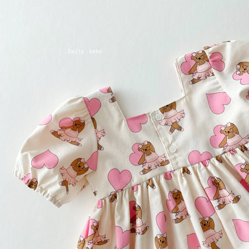 DAILY BEBE - Korean Children Fashion - #Kfashion4kids - Ballet Gomi One-piece - 4