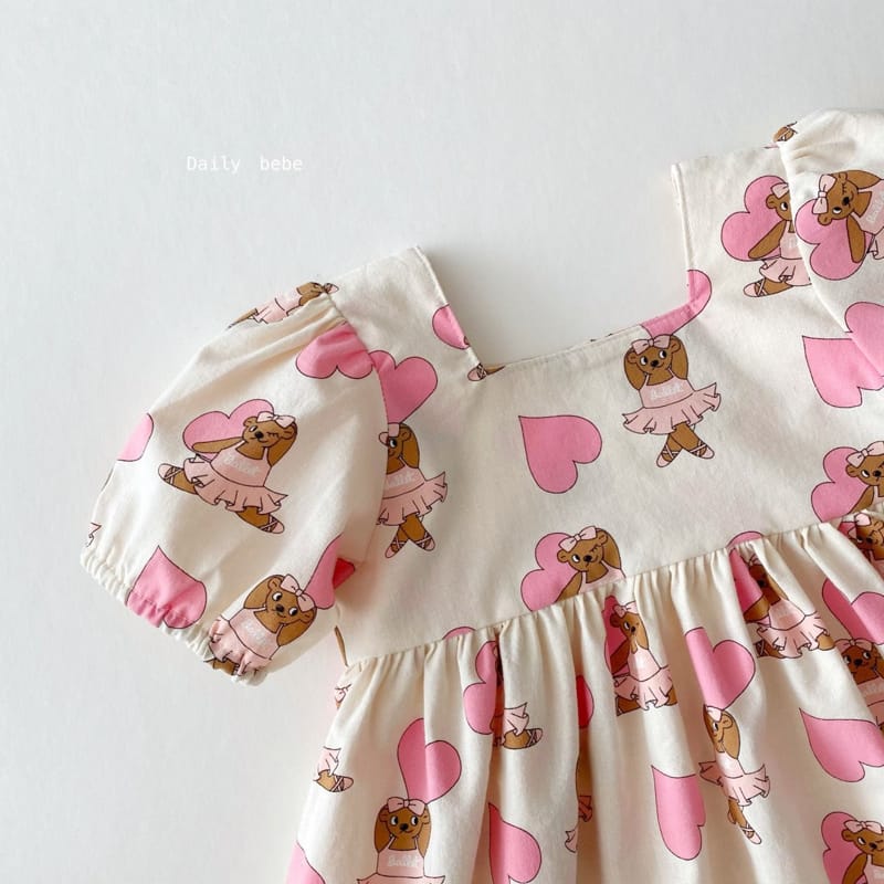 DAILY BEBE - Korean Children Fashion - #Kfashion4kids - Ballet Gomi One-piece - 7