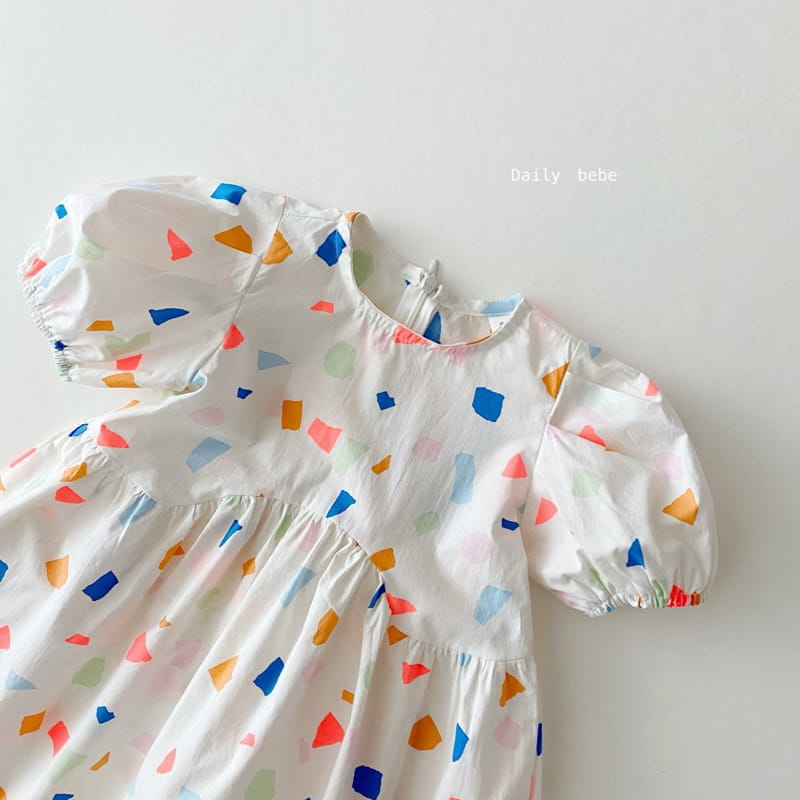DAILY BEBE - Korean Children Fashion - #Kfashion4kids - Colored One-piece - 2