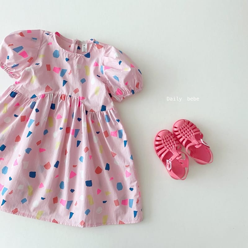 DAILY BEBE - Korean Children Fashion - #Kfashion4kids - Colored One-piece - 4
