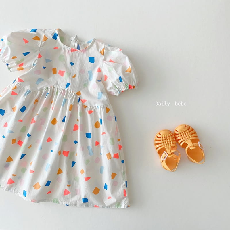 DAILY BEBE - Korean Children Fashion - #Kfashion4kids - Colored One-piece - 6