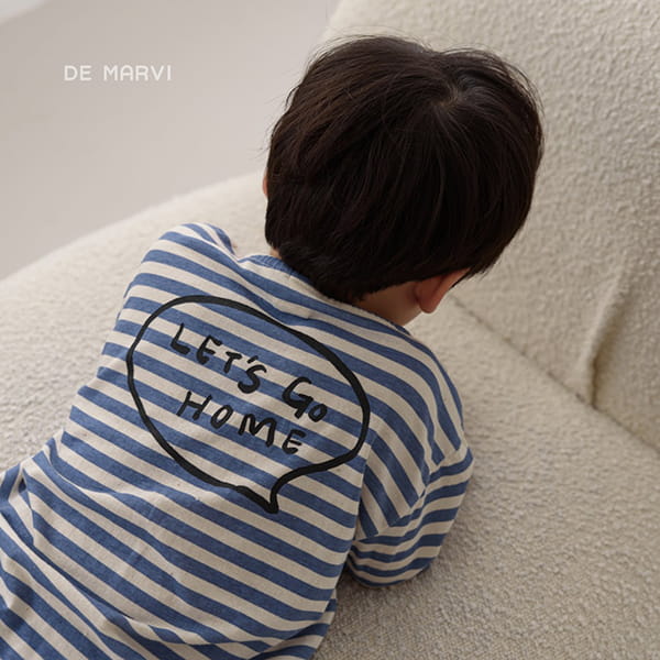 DE MARVI - Korean Children Fashion - #Kfashion4kids - Stripes Capri Tee