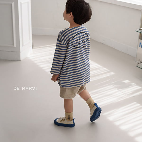 DE MARVI - Korean Children Fashion - #Kfashion4kids - Stripes Capri Tee - 3