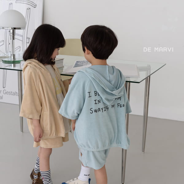 DE MARVI - Korean Children Fashion - #Kfashion4kids - Tery Hoody Zip-up