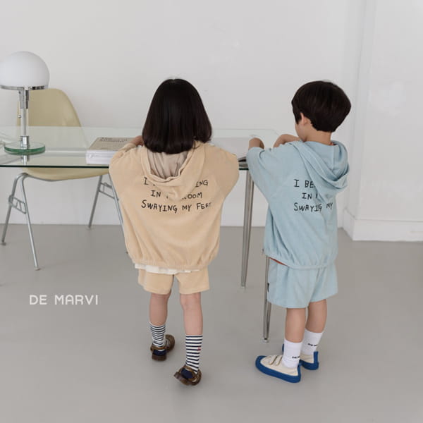 DE MARVI - Korean Children Fashion - #Kfashion4kids - Tery Hoody Zip-up - 2