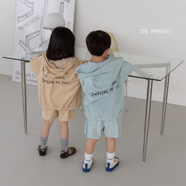 DE MARVI - Korean Children Fashion - #Kfashion4kids - Tery Hoody Zip-up - 3