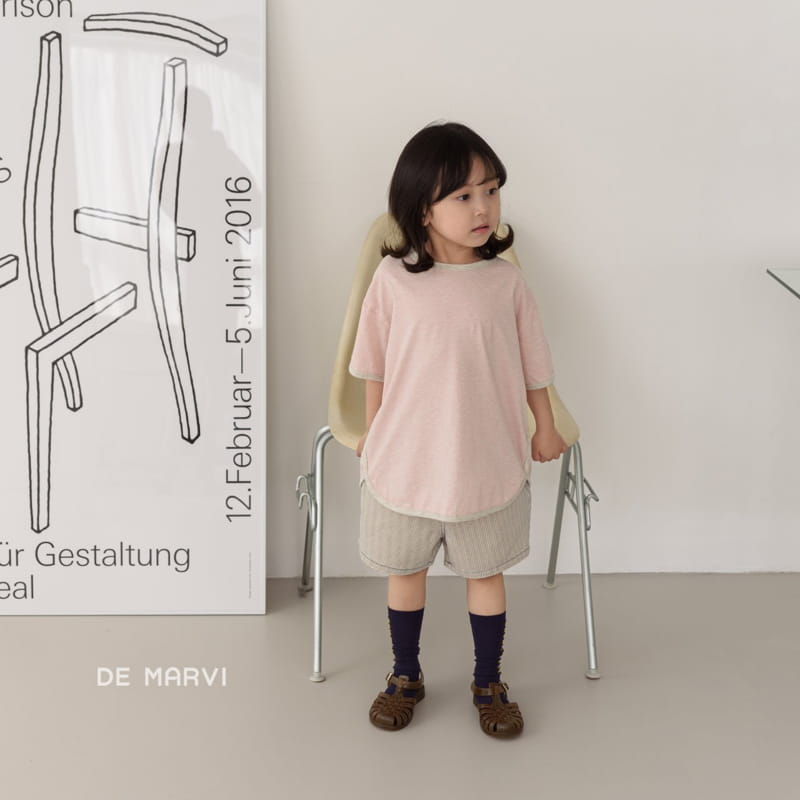 DE MARVI - Korean Children Fashion - #Kfashion4kids - Paul Stripes Tee - 6