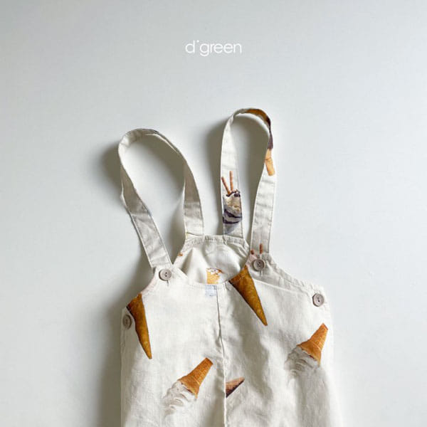 DIGREEN - Korean Children Fashion - #Kfashion4kids - Ice Cream Overall - 4