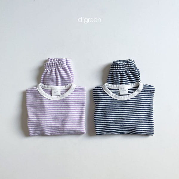 DIGREEN - Korean Children Fashion - #Kfashion4kids - Papillon Top Bottom Set