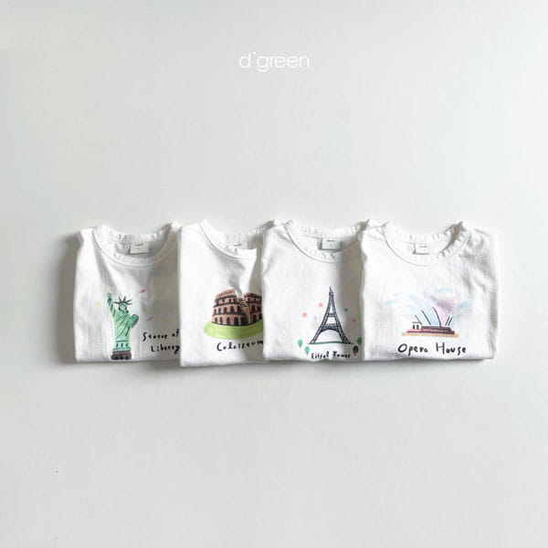 DIGREEN - Korean Children Fashion - #Kfashion4kids - Landmark Tee