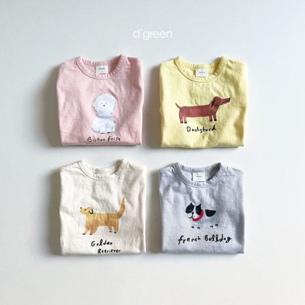 DIGREEN - Korean Children Fashion - #Kfashion4kids - Puppy Friends Tee