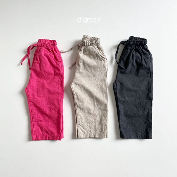 DIGREEN - Korean Children Fashion - #Kfashion4kids - Wide Linen Pants - 3