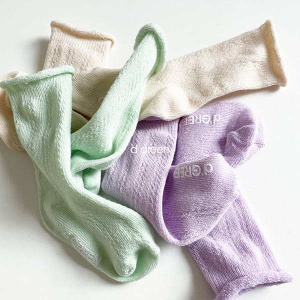 DIGREEN - Korean Children Fashion - #Kfashion4kids - Lumi Socks [set of 3] - 12