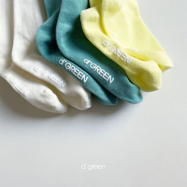 DIGREEN - Korean Children Fashion - #Kfashion4kids - Garden Socks [set of 3] - 7