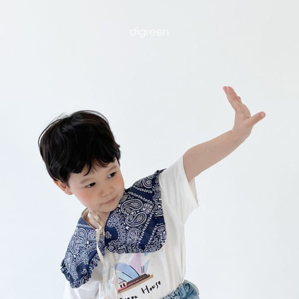 DIGREEN - Korean Children Fashion - #Kfashion4kids - Paisely Neck Cape