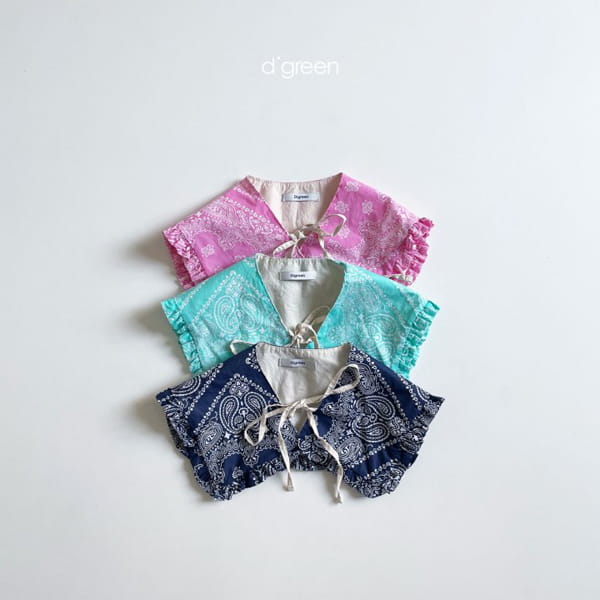 DIGREEN - Korean Children Fashion - #Kfashion4kids - Paisely Neck Cape - 2