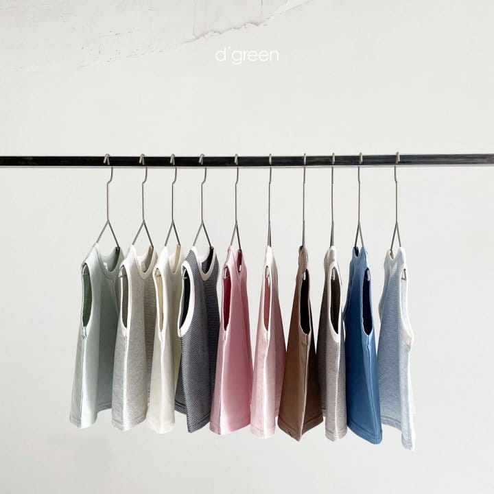 DIGREEN - Korean Children Fashion - #Kfashion4kids - Stripes Basic Sleeveless 1+1 - 12