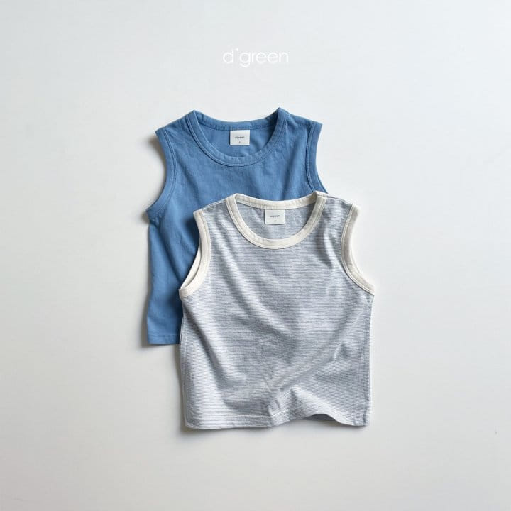 DIGREEN - Korean Children Fashion - #Kfashion4kids - Stripes Basic Sleeveless 1+1 - 4