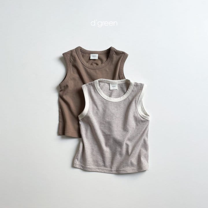 DIGREEN - Korean Children Fashion - #Kfashion4kids - Stripes Basic Sleeveless 1+1 - 5