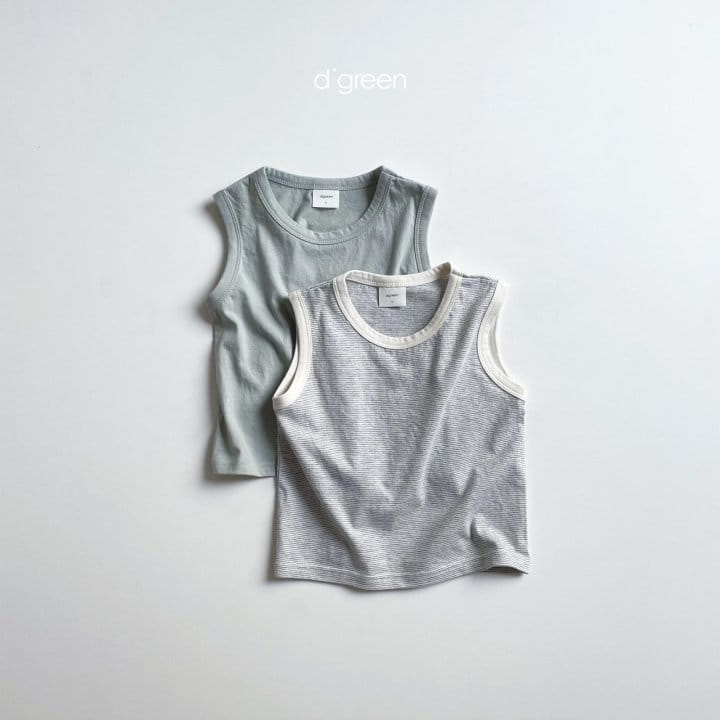 DIGREEN - Korean Children Fashion - #Kfashion4kids - Stripes Basic Sleeveless 1+1 - 6
