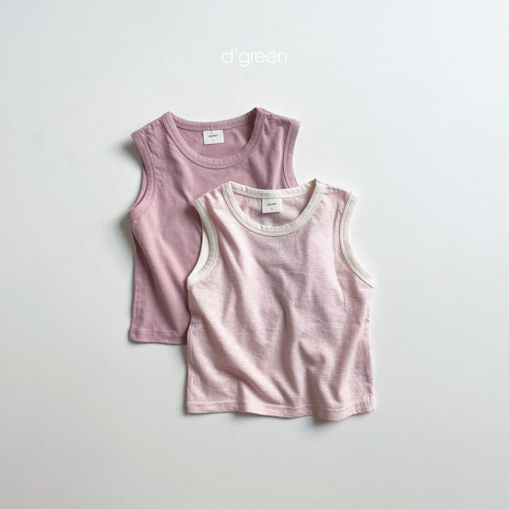 DIGREEN - Korean Children Fashion - #Kfashion4kids - Stripes Basic Sleeveless 1+1 - 7