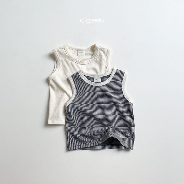 DIGREEN - Korean Children Fashion - #Kfashion4kids - Stripes Basic Sleeveless 1+1 - 8