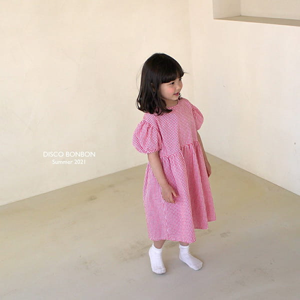 DISCO BONBON - Korean Children Fashion - #Kfashion4kids - Pink Candy One-piece - 6