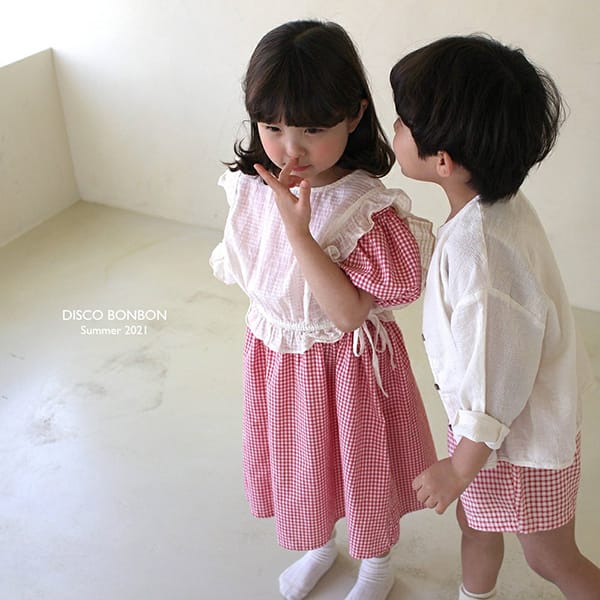 DISCO BONBON - Korean Children Fashion - #Kfashion4kids - Pink Candy One-piece - 9