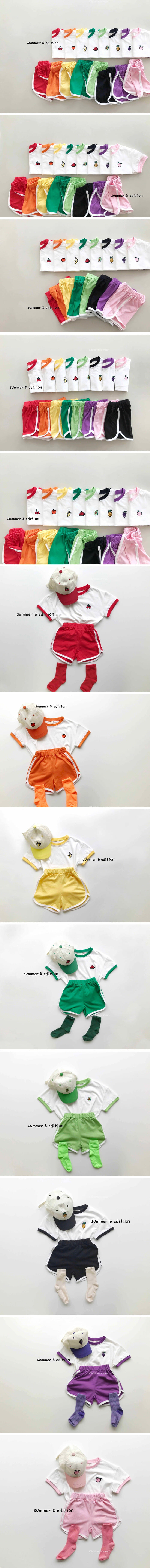 EDITION - Korean Children Fashion - #Kfashion4kids - Fruit Summer Top Bottom Set