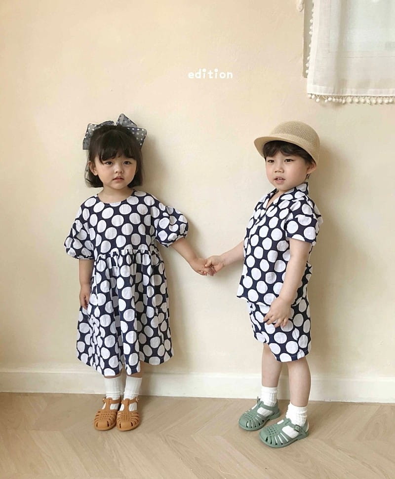 EDITION - Korean Children Fashion - #Kfashion4kids - Balloon Shirt Shorts Set