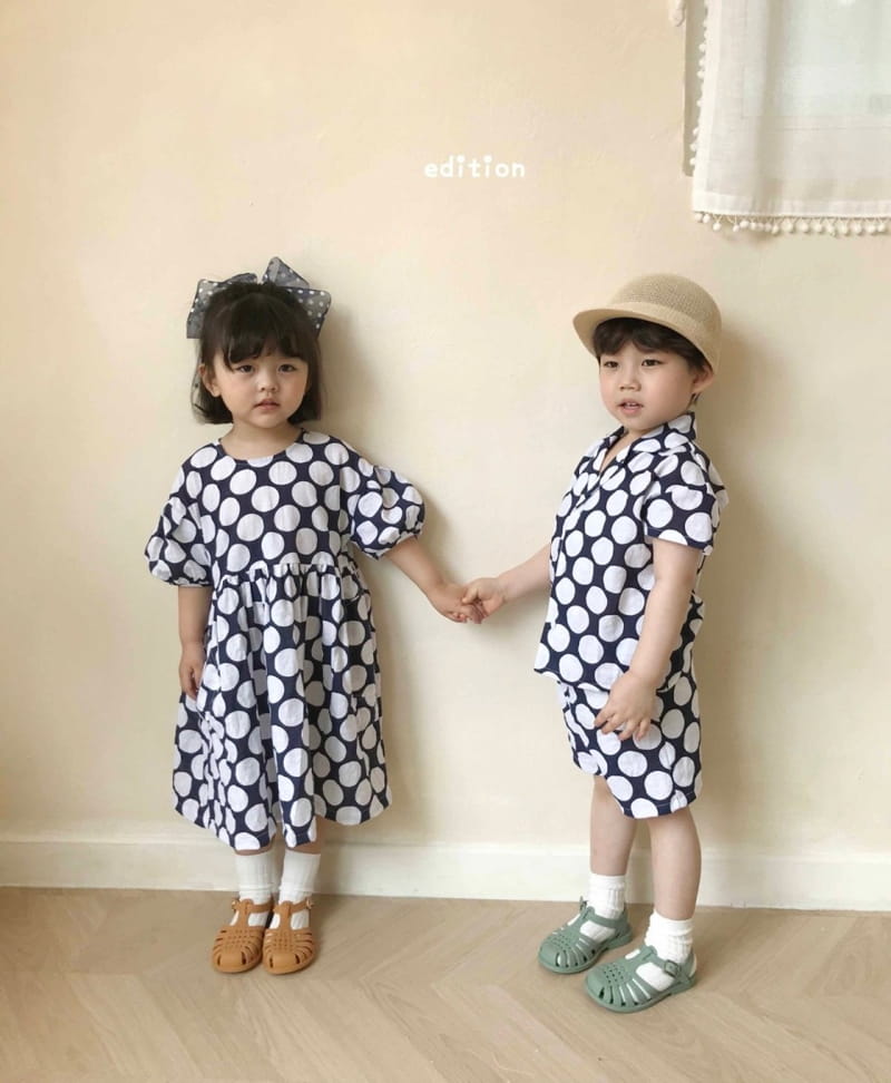 EDITION - Korean Children Fashion - #Kfashion4kids - Balloon Shirt Shorts Set - 2