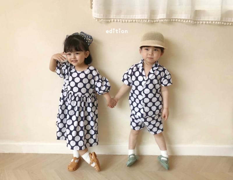 EDITION - Korean Children Fashion - #Kfashion4kids - Balloon Shirt Shorts Set - 5