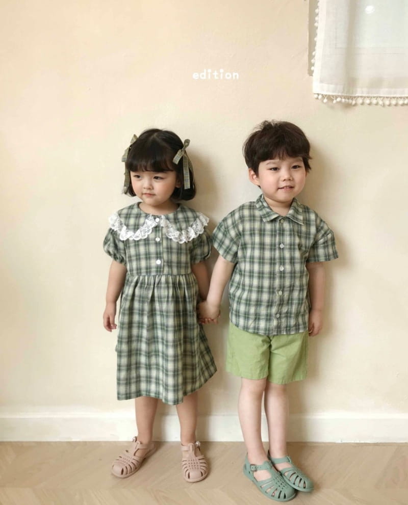 EDITION - Korean Children Fashion - #Kfashion4kids - Olive Shirt - 4