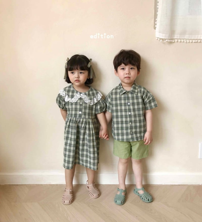 EDITION - Korean Children Fashion - #Kfashion4kids - Olive One-piece - 6