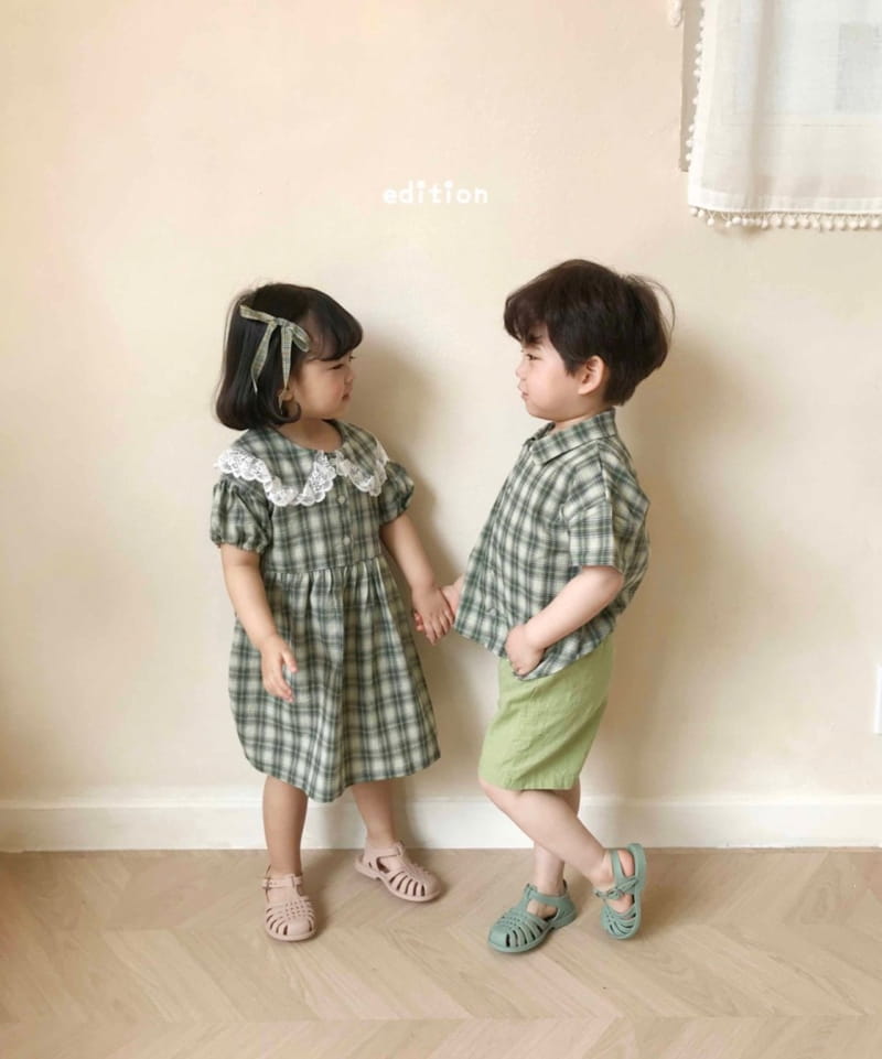 EDITION - Korean Children Fashion - #Kfashion4kids - Olive One-piece - 8