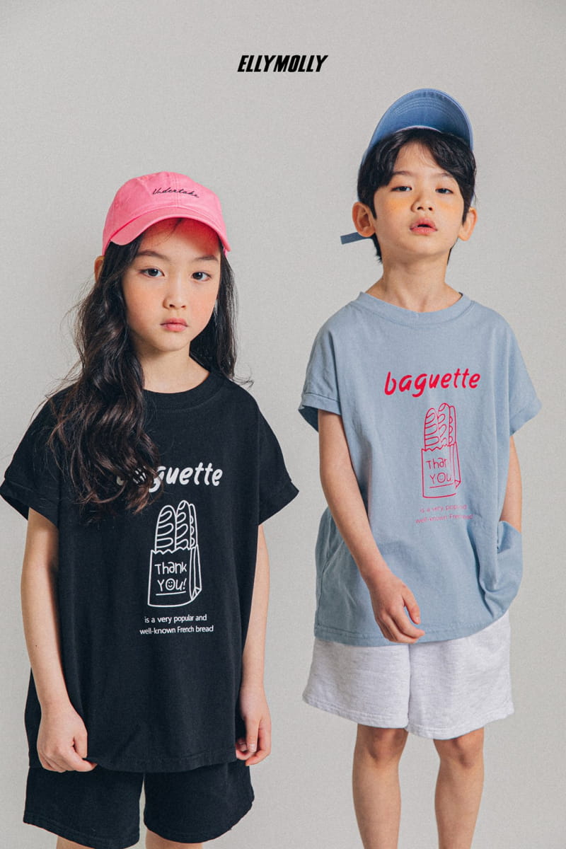 ELLYMOLLY - Korean Children Fashion - #Kfashion4kids - Baguette Tee - 5