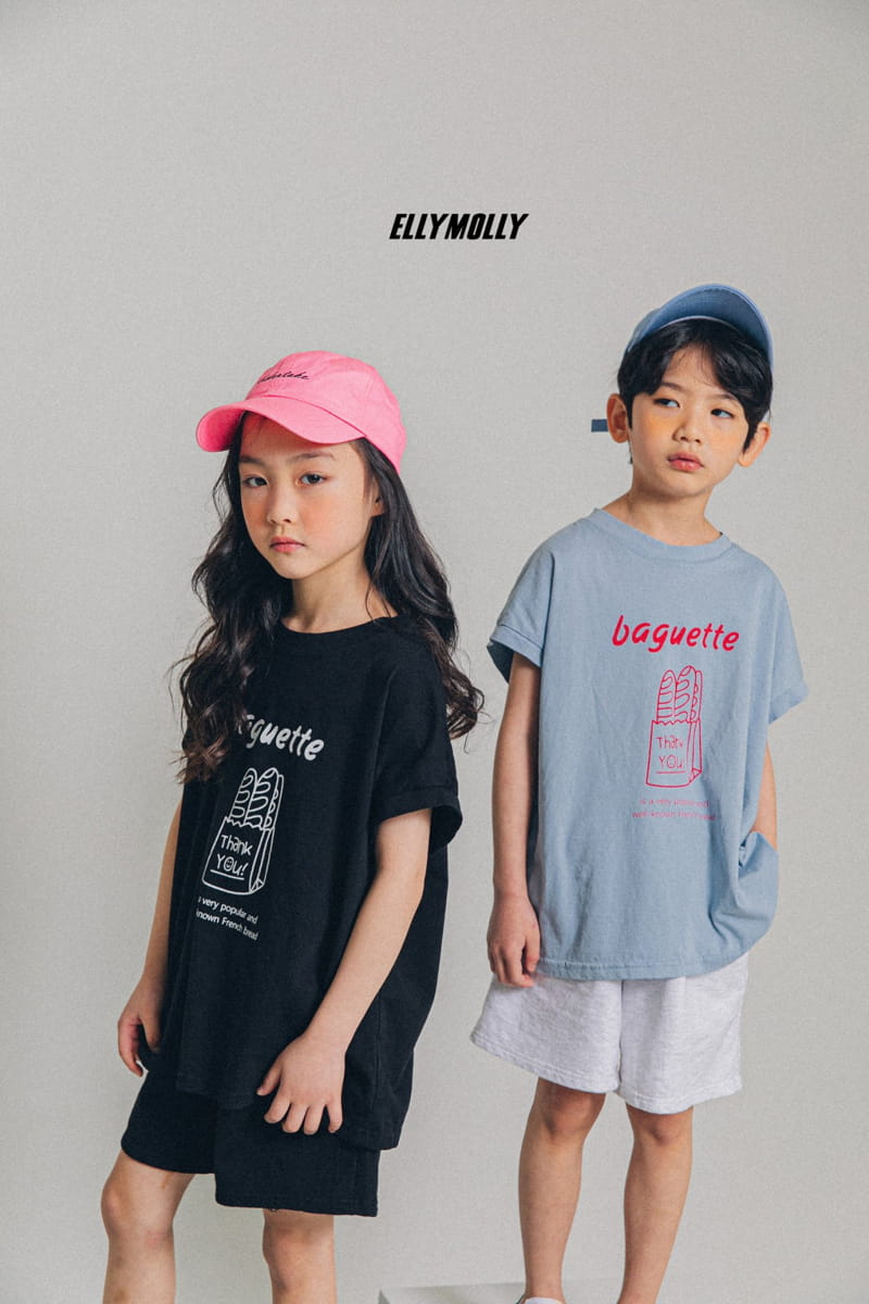 ELLYMOLLY - Korean Children Fashion - #Kfashion4kids - Baguette Tee - 6