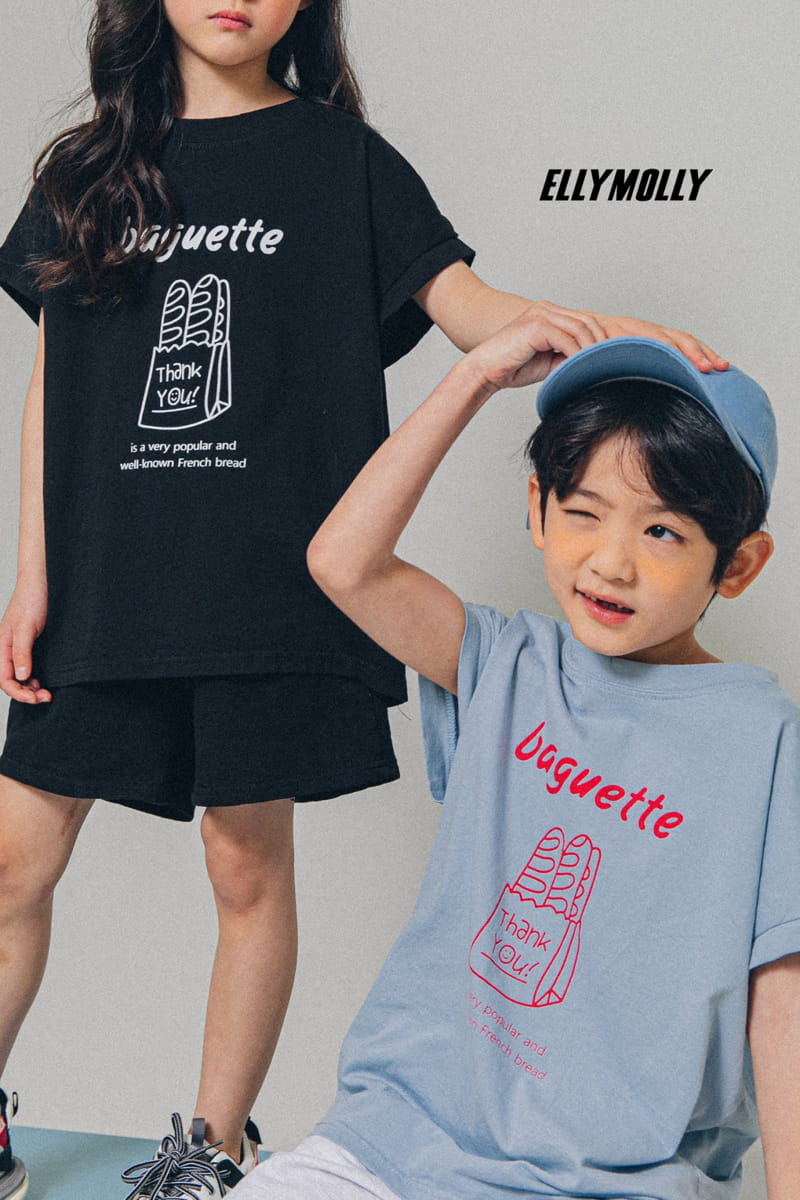 ELLYMOLLY - Korean Children Fashion - #Kfashion4kids - Baguette Tee - 9