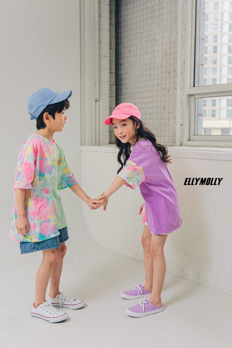 ELLYMOLLY - Korean Children Fashion - #Kfashion4kids - Water Paint Unbalance Tee - 10