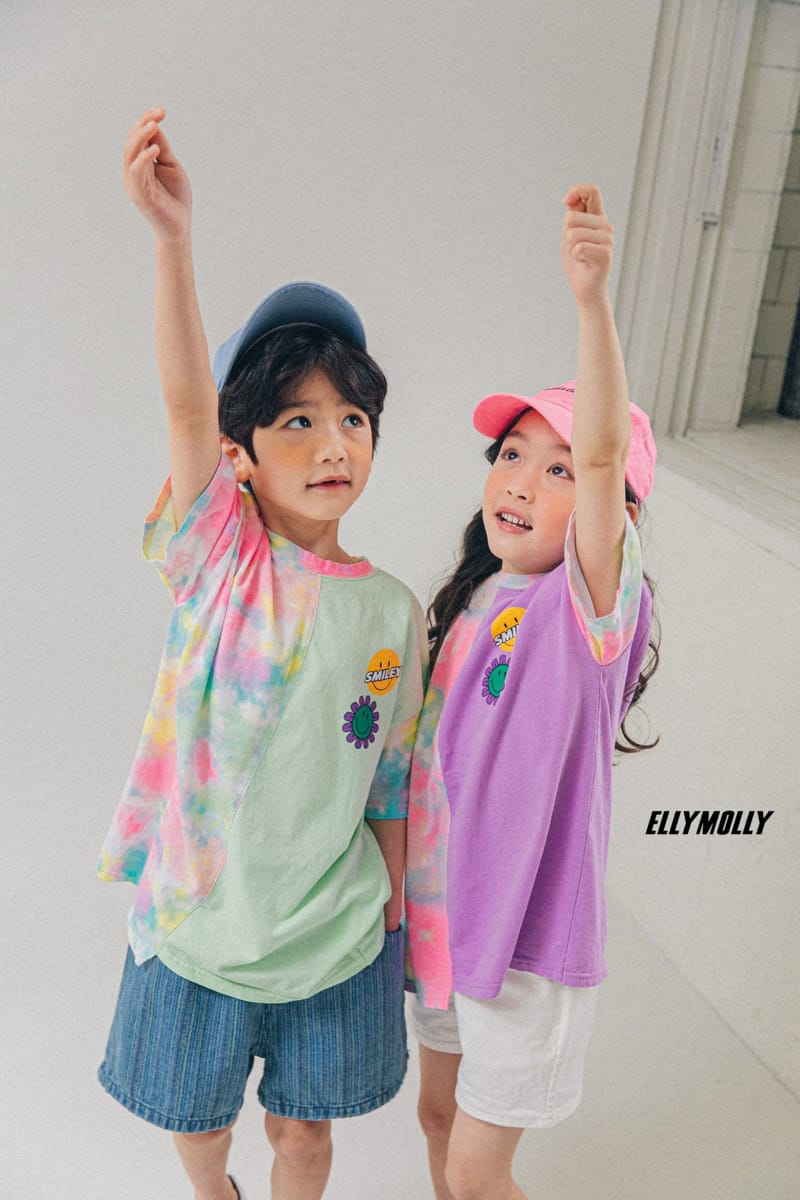 ELLYMOLLY - Korean Children Fashion - #Kfashion4kids - Water Paint Unbalance Tee - 11