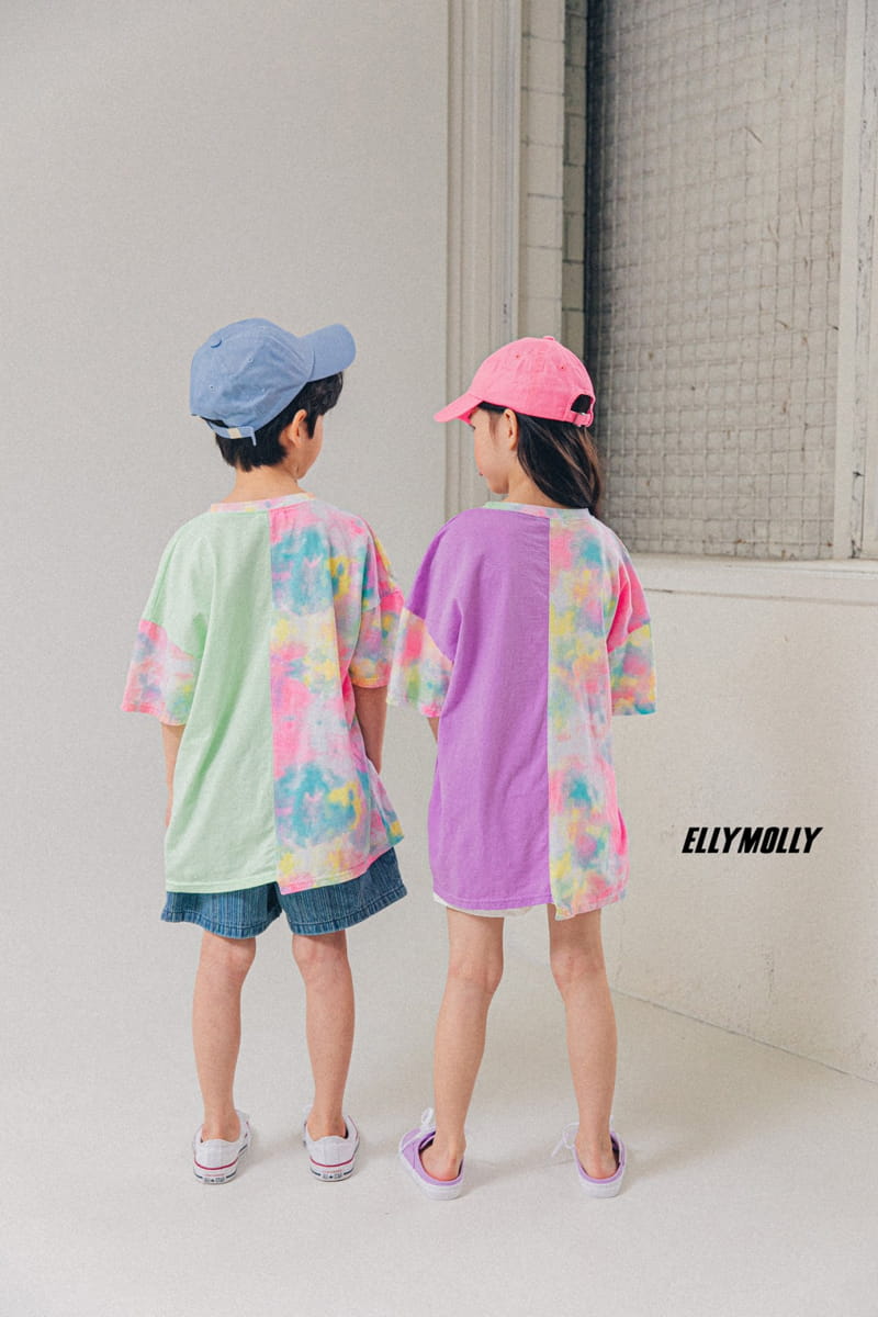 ELLYMOLLY - Korean Children Fashion - #Kfashion4kids - Water Paint Unbalance Tee - 12