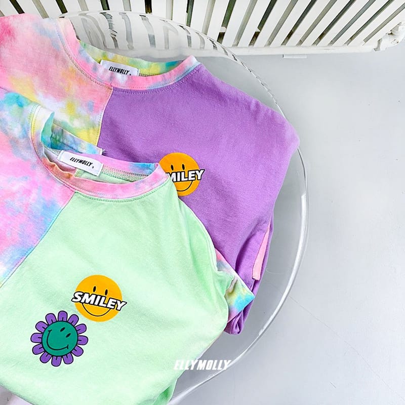 ELLYMOLLY - Korean Children Fashion - #Kfashion4kids - Water Paint Unbalance Tee - 3