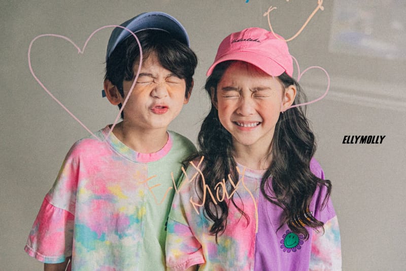 ELLYMOLLY - Korean Children Fashion - #Kfashion4kids - Water Paint Unbalance Tee - 5