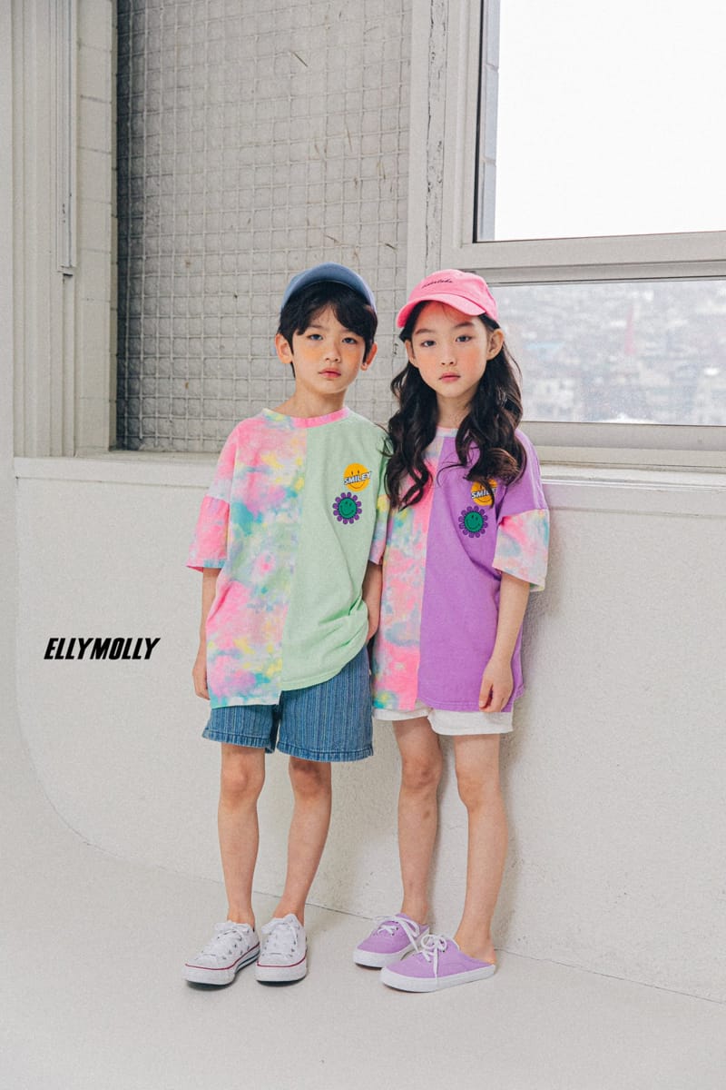 ELLYMOLLY - Korean Children Fashion - #Kfashion4kids - Water Paint Unbalance Tee - 6