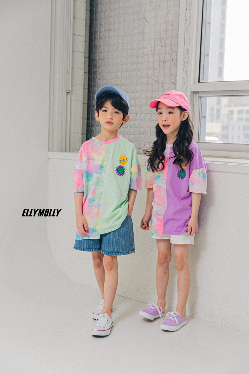 ELLYMOLLY - Korean Children Fashion - #Kfashion4kids - Water Paint Unbalance Tee - 7