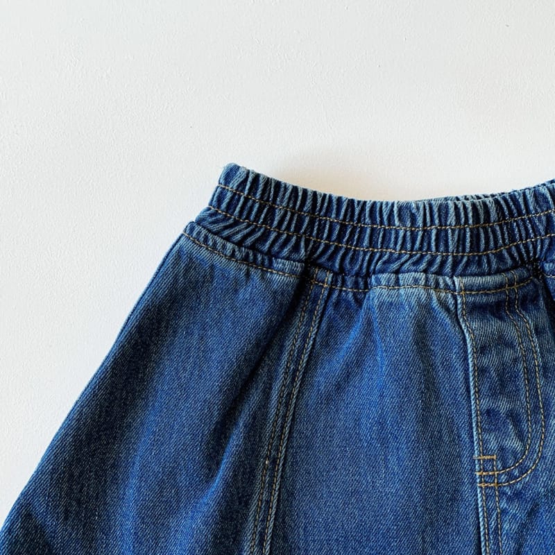 ELLYMOLLY - Korean Children Fashion - #Kfashion4kids - Flare Denim Skirt - 12
