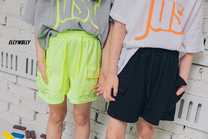 ELLYMOLLY - Korean Children Fashion - #Kfashion4kids - EM Cargo Shorts - 2