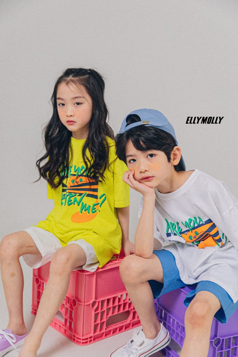 ELLYMOLLY - Korean Children Fashion - #Kfashion4kids - Cat Slit Long Tee - 4