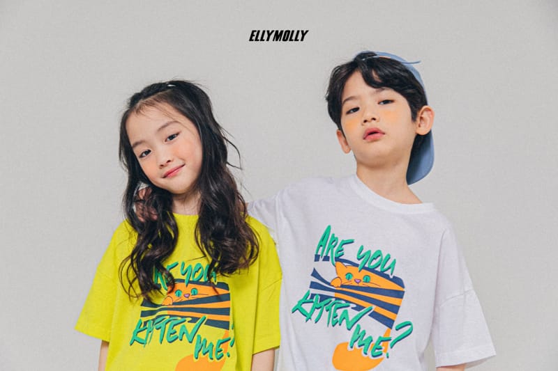 ELLYMOLLY - Korean Children Fashion - #Kfashion4kids - Cat Slit Long Tee - 7