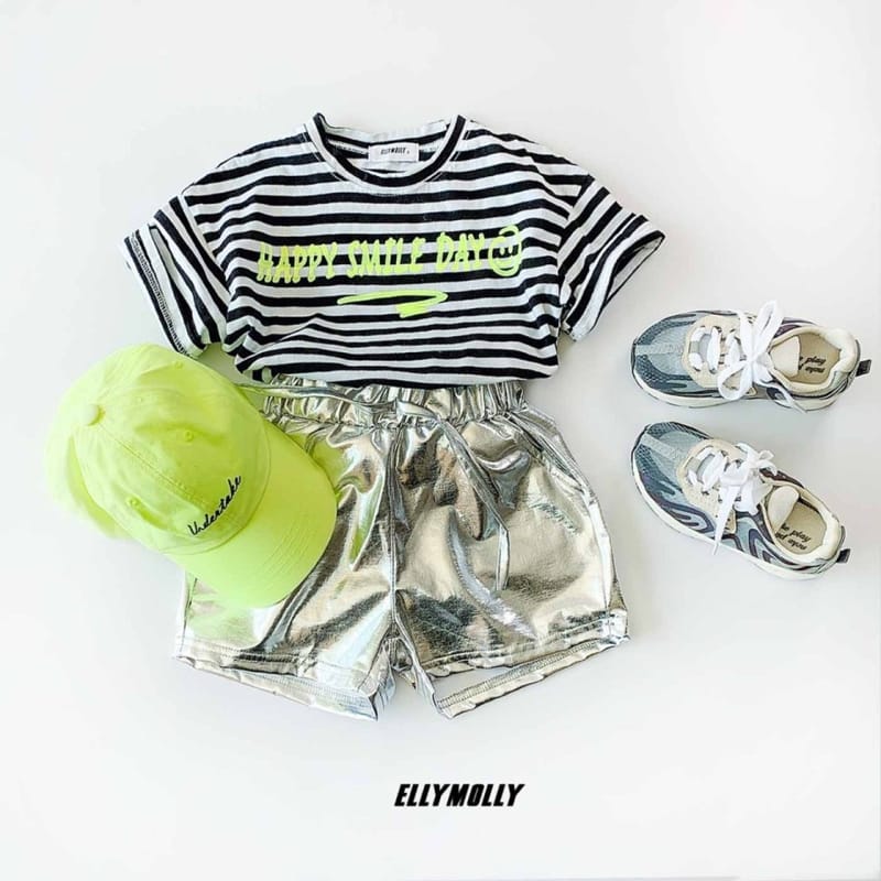 ELLYMOLLY - Korean Children Fashion - #Kfashion4kids - Stripes Smile Tee - 7